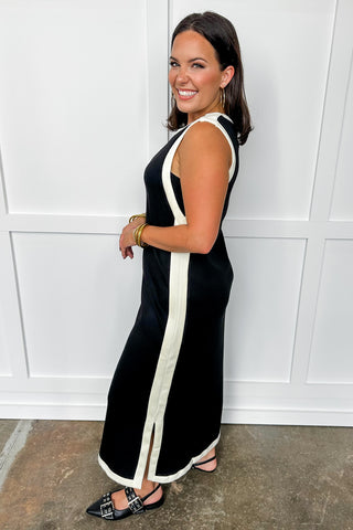 Minimal Muse Midi Dress in Black