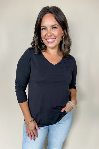 Dear Scarlett Black V Neck