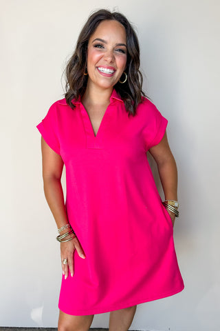 Effortless Essential Magenta Dress