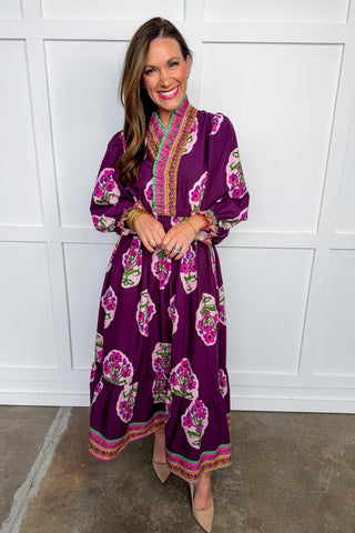 The Juliette Maxi Dress in Plum