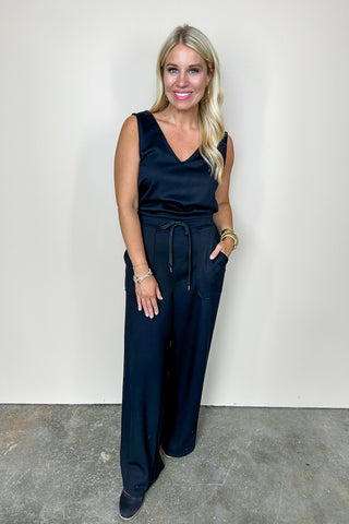 Out & About Black Casual Jumpsuit