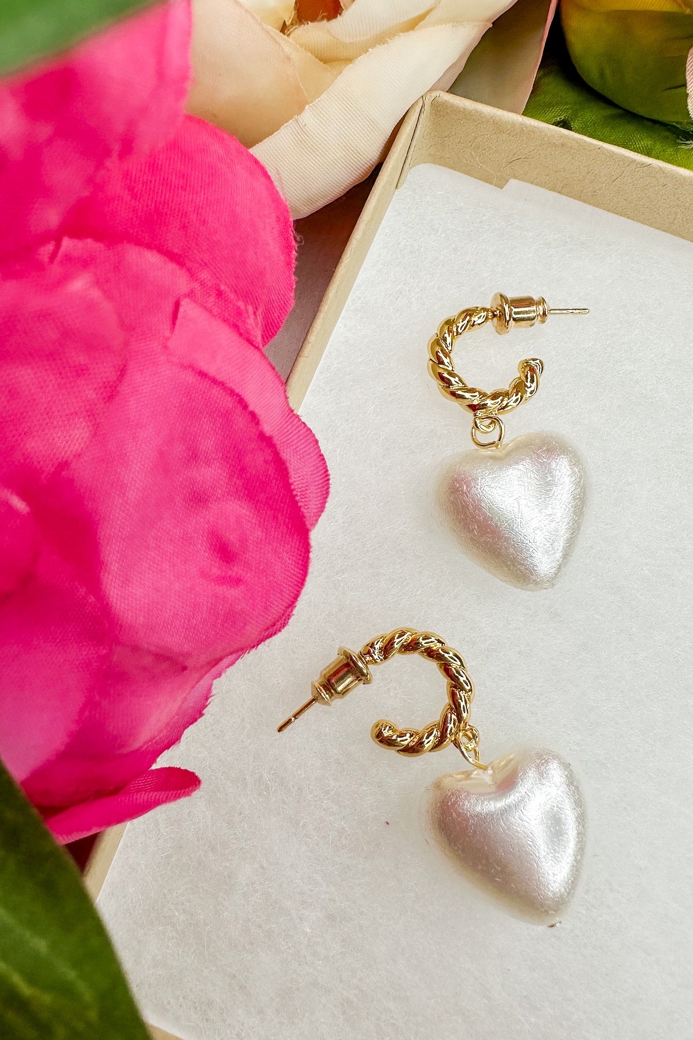 Darling Pearl Huggie Earring in Gold by Treasure Jewels