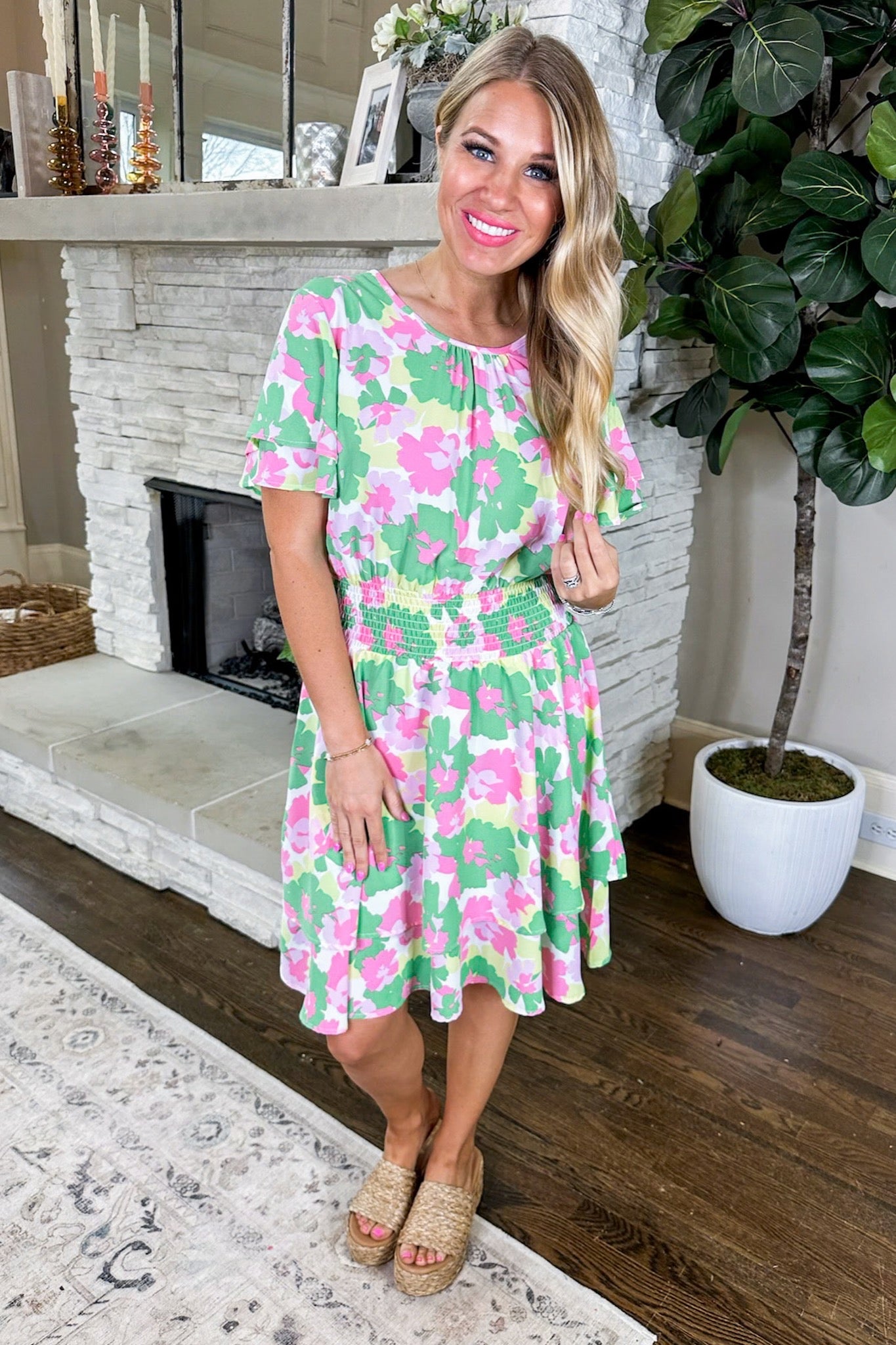 The Haven Primrose Melon Dress by Michelle McDowell