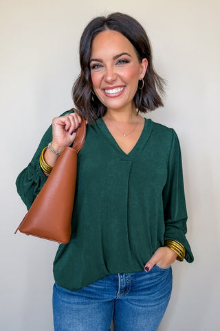Boss Girl Top in Green
