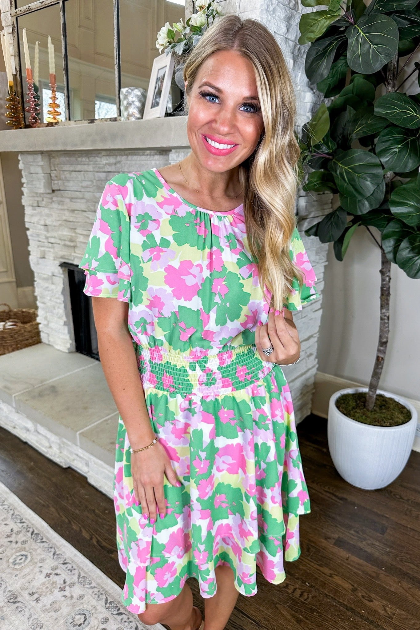 The Haven Primrose Melon Dress by Michelle McDowell
