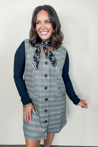 Black & White Checkmate Charm Dress