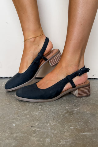 TOMS Jaclyn Slingback Black Shoe