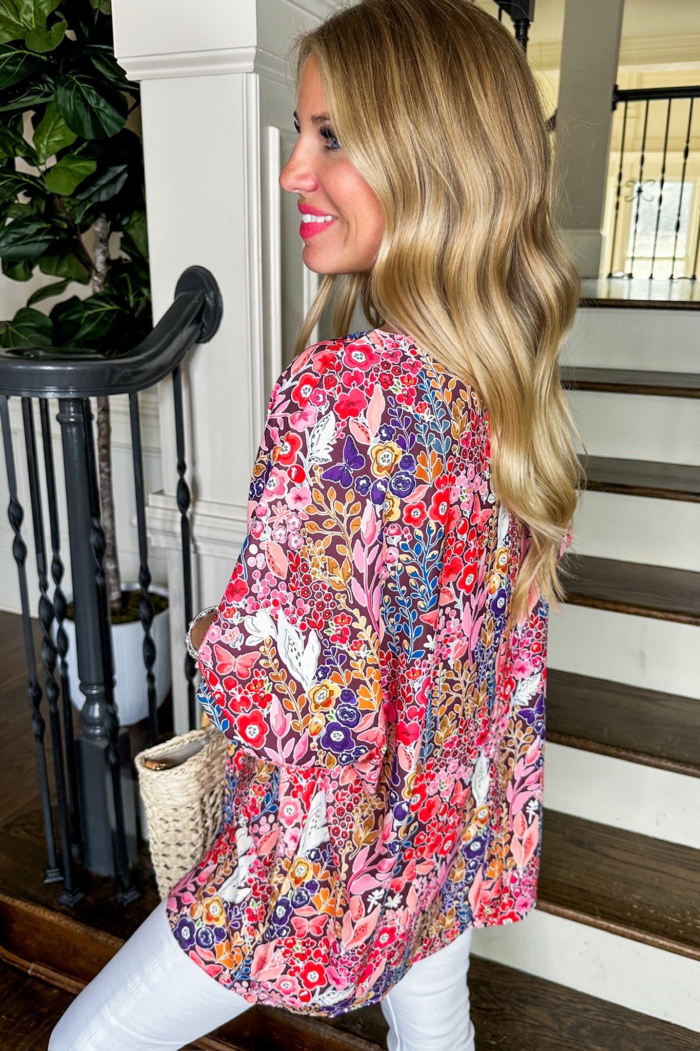 The Monica Top in Fun Floral