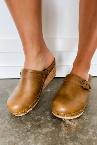 Corkys Who Knew Tan Clog