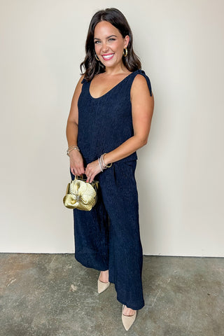 Dark Navy Showstopper Jumpsuit