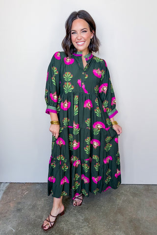 Emerald Bloom Dress