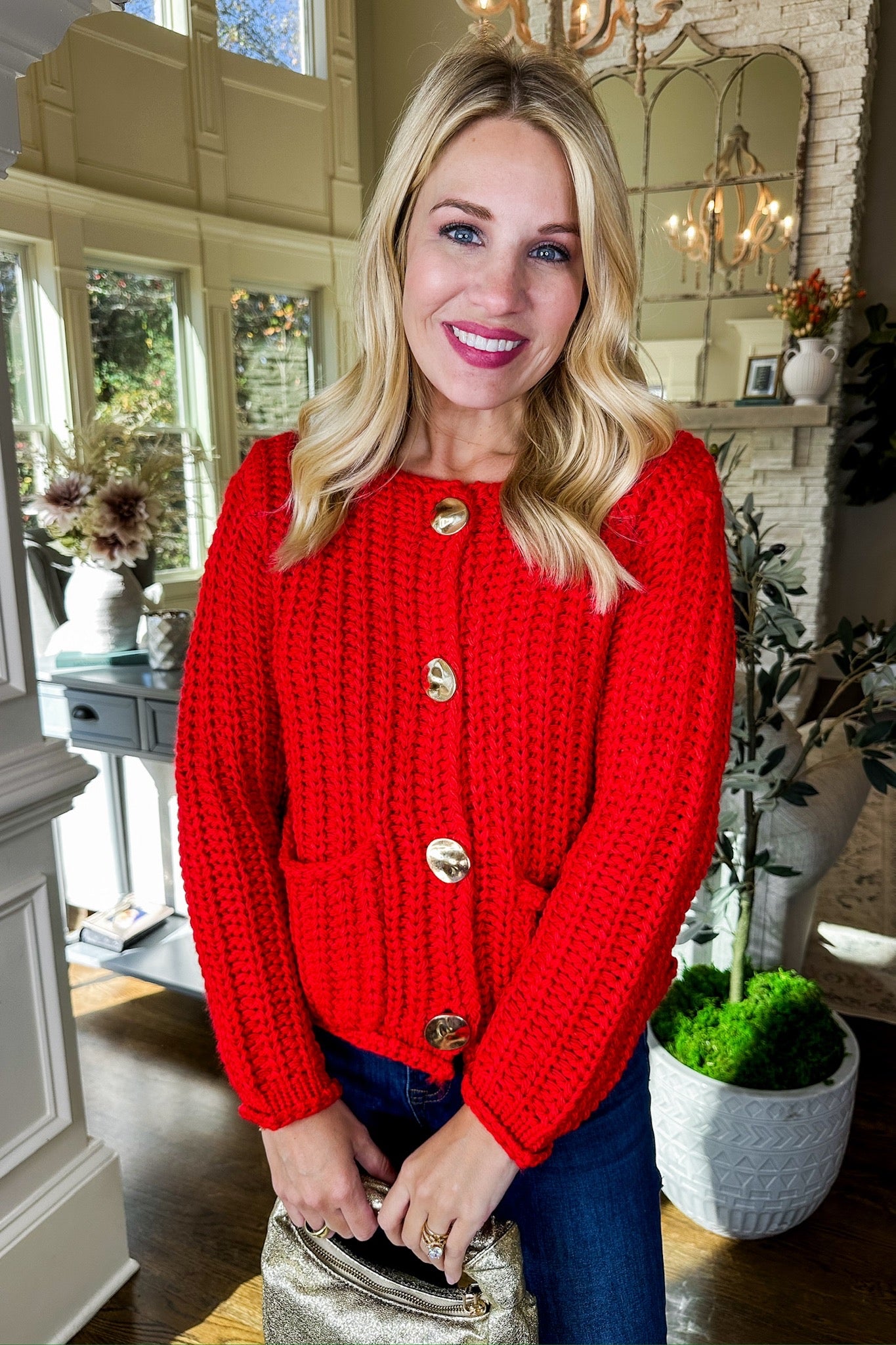 Buttoned down sweater online