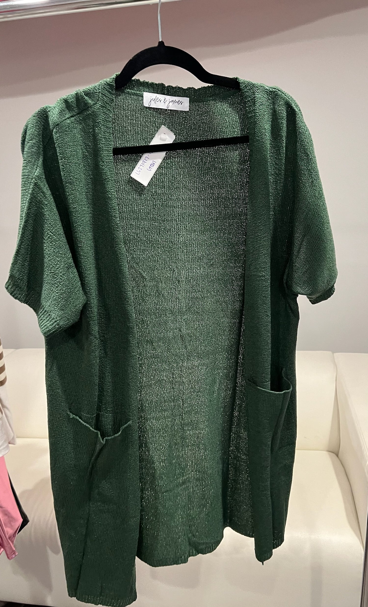 Size small Green Knit Cardigan