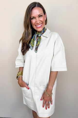 The Wear Anywhere Cream Dress