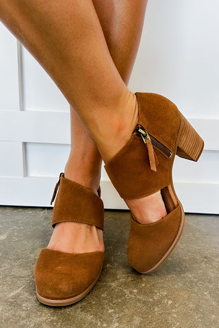 TOMS Milan Brown Heel Shoe