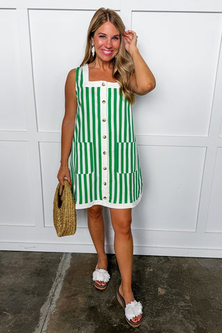 Boardwalk Stripe Button