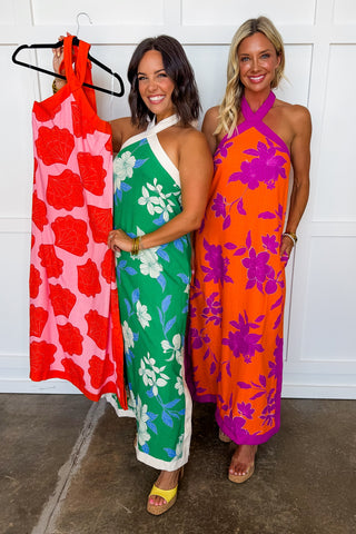 The Kara Beth Dress in Tropical Print