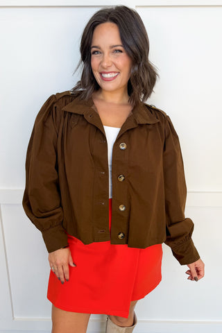 Western Avenue Dark Brown Jacket