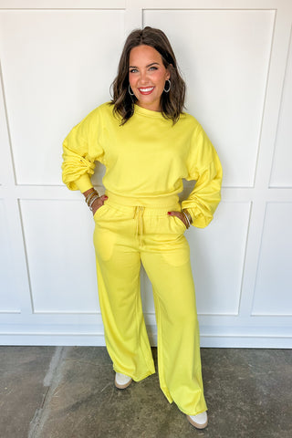 Yellow Cream Matching Lounge Set