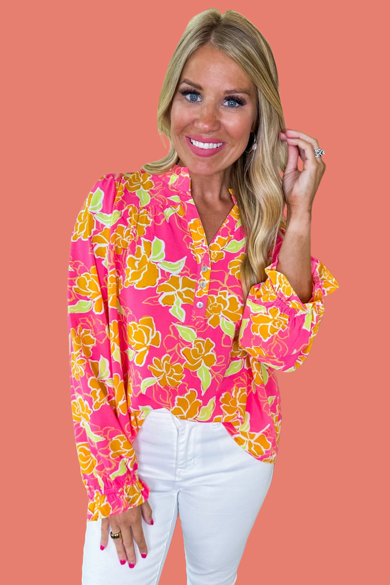 The Gianna Pinky Promise Pink Top by Michelle McDowell