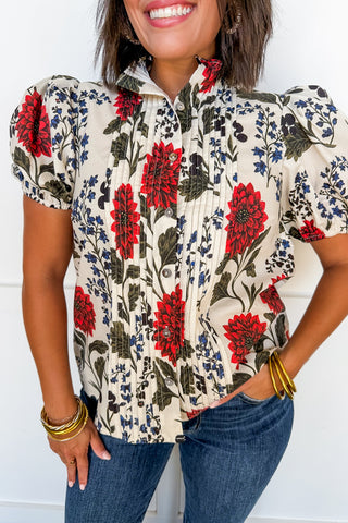 The Garden Society Floral Top
