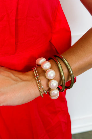 Sunday Best Pearl Stretch Bracelet