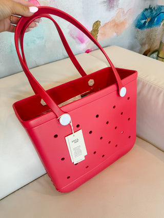 Everyday Carryall Medium Tote In Red