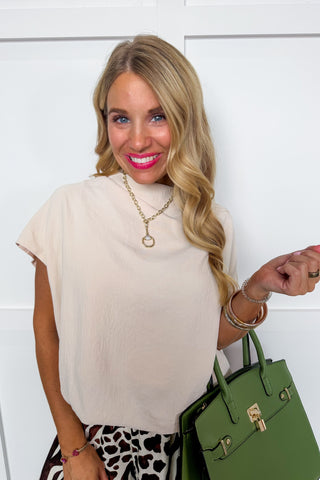 Easy Peasy Style Top in Ecru