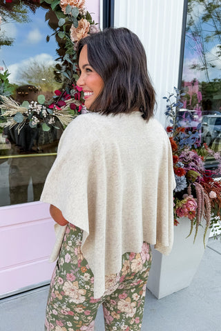 Everyday Button Down Cape Top