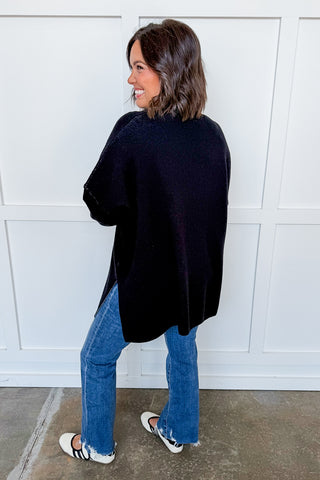 Boo Jacquard Sweater in Black