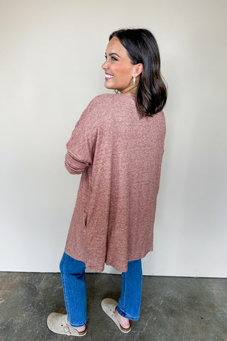 Dear Scarlett Classic Terracotta Cardigan Set