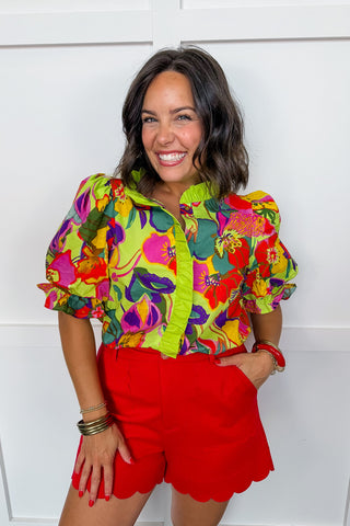 Fun in The Sun Floral Top