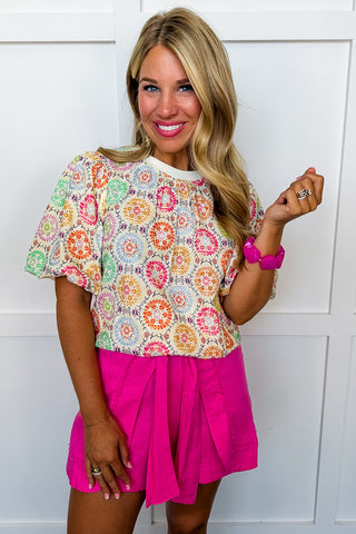 Timeless Charm Skort in Hot Pink
