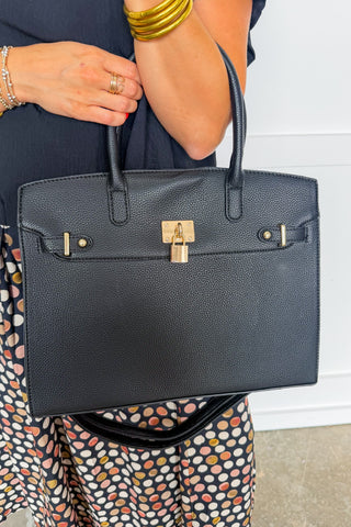 The Audrey Satchel Handbag in Black