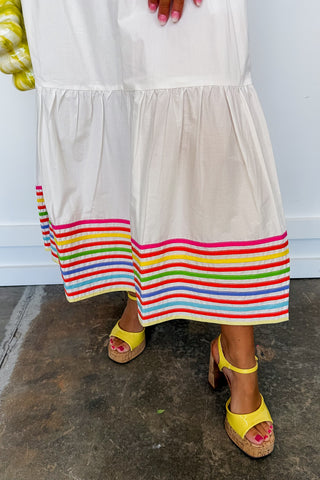 Cheerfully In Color Midi Dress