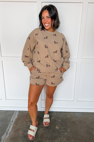 Little Diva Dachshund Short Set