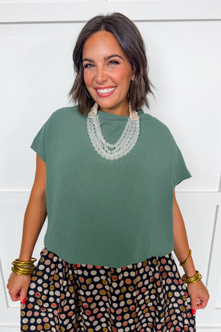 Easy Peasy Style Top in Sage