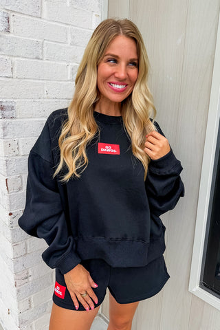 Georgia Woven Label Becca Crewneck & Shorts Set
