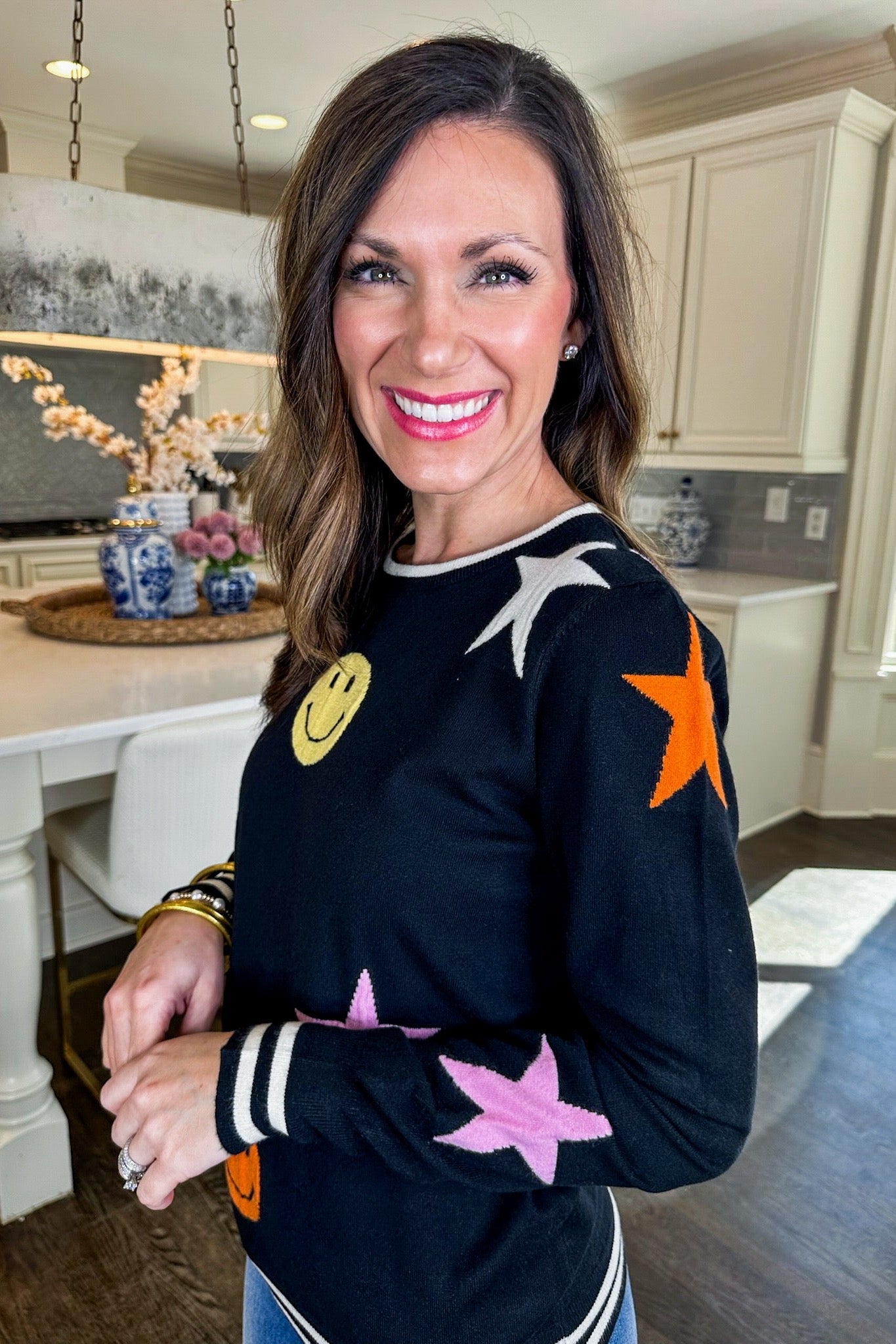Smiles and Stars and Stripes Top by THML