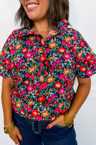 The Kate Top in Painted Tapestry by Mary Square