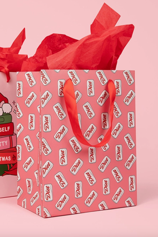 Diet Soda Can Pink Gift Bag