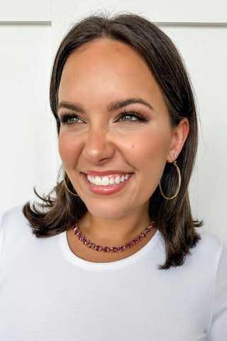 Tova Oakland Necklace Dark Rose Glimmer