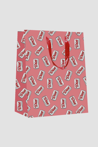 Diet Soda Can Pink Gift Bag
