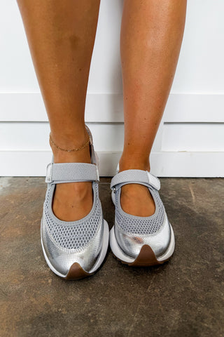 No Biggie Corkys Mary Jane Sneaker in Silver