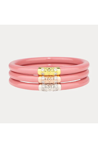 Three Kings All Weather Bangles in Blush