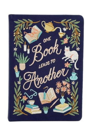 The Book Lover's Embroidered Journal