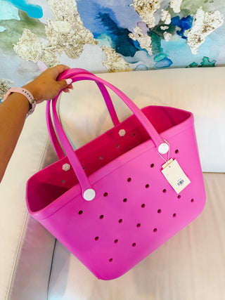 Everyday Carryall Large Tote In Fuchsia