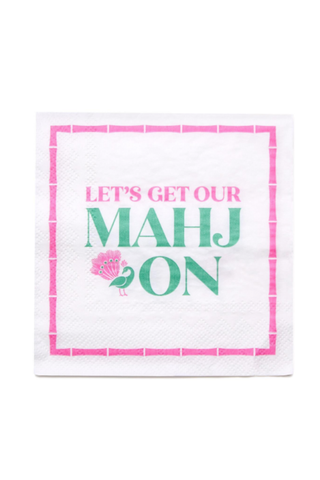 Let's Get Our Mahj On Cocktail Napkin Set