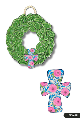 Mini Floral Cross Door Hanger Attachment