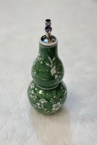 Petals & Pour Hand-Painted Oil Cruet
